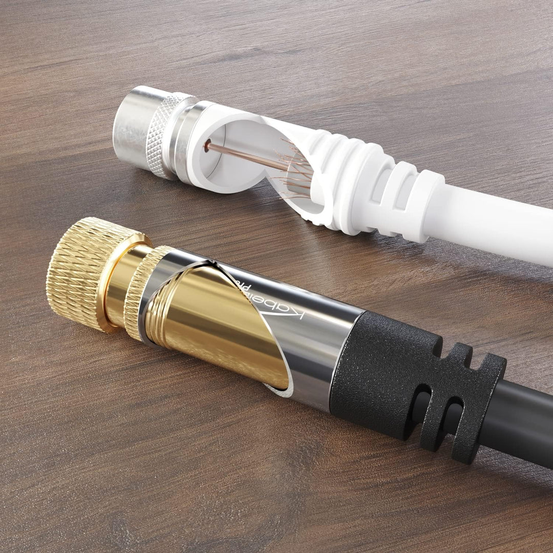 KabelDirekt – 4K SAT Kabel &amp; Antennenkabel, Koaxialkabel – 10m – In Deutschland entwickelt (TV-Kabel