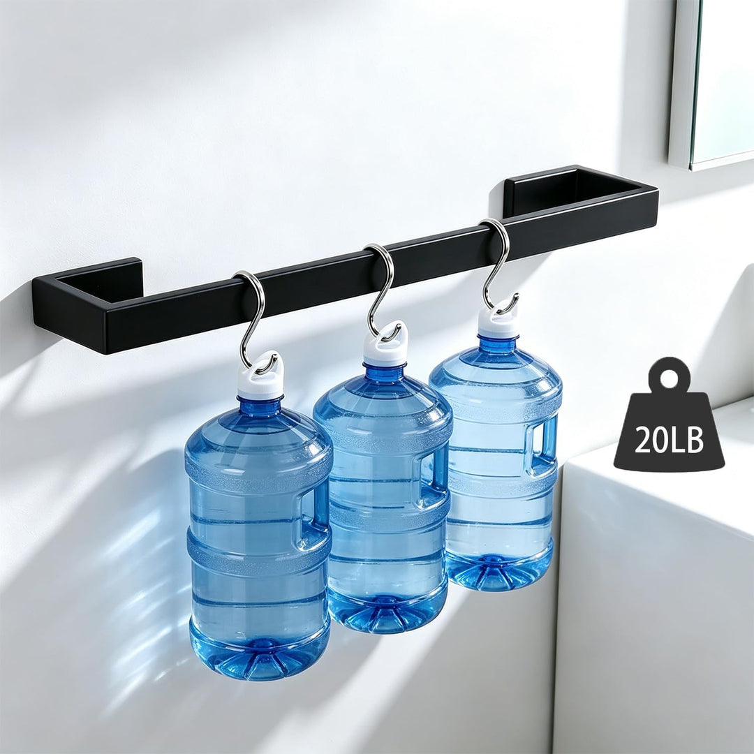 TocTen Badetuchhalter – quadratische Basis dicker SUS304 Edelstahl Handtuchstange für Badezimmer, Ba