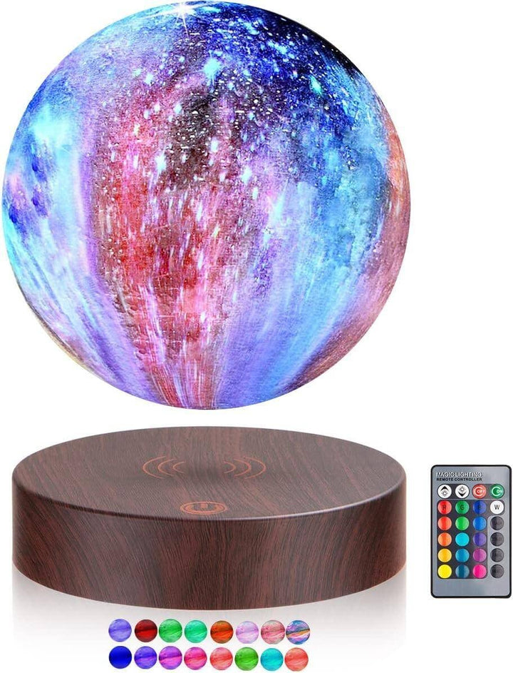 VGAzer schwebende Mondlampe, schwebend und Spinnen in der Luft frei mit 3D-Druck LED Mond Licht hat