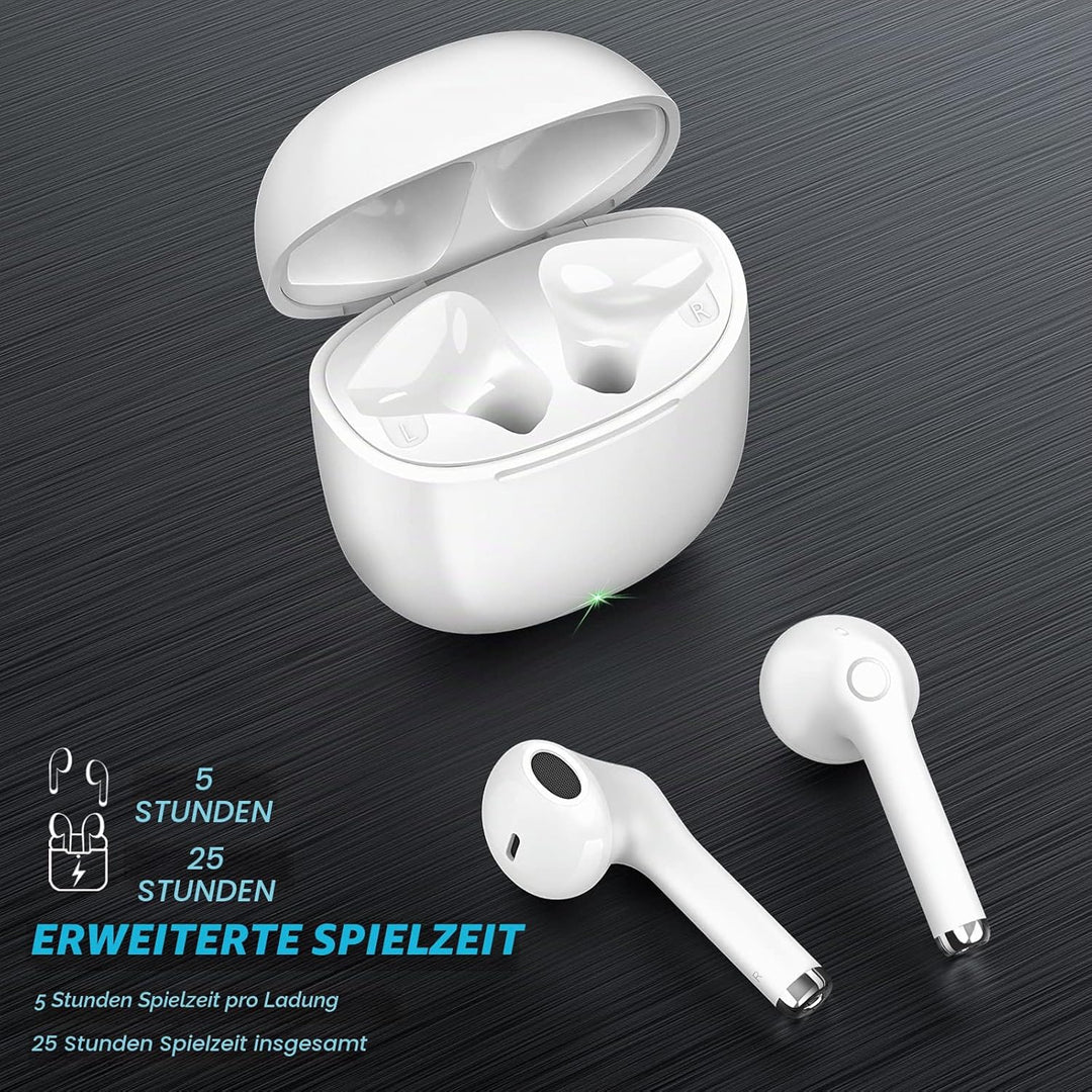 yobola Bluetooth Kopfhörer In Ear, Kopfhörer Kabellos Bluetooth 5.1 HiFi Stereoklang, IPX5 Wasserdic