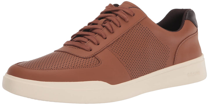 Cole Haan Grand Crosscourt Modern Perf Sneaker Herren Sneaker 38.5 EU Weit British Tan Leather, 38.5