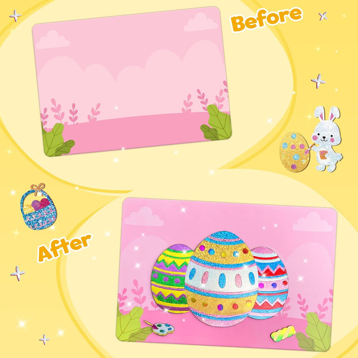 ZMLM Art Craft Toy Gift: Folienspass-Einhorn-Prinzessin-Bastelset für Mädchen im Alter von 4–9 Jahre