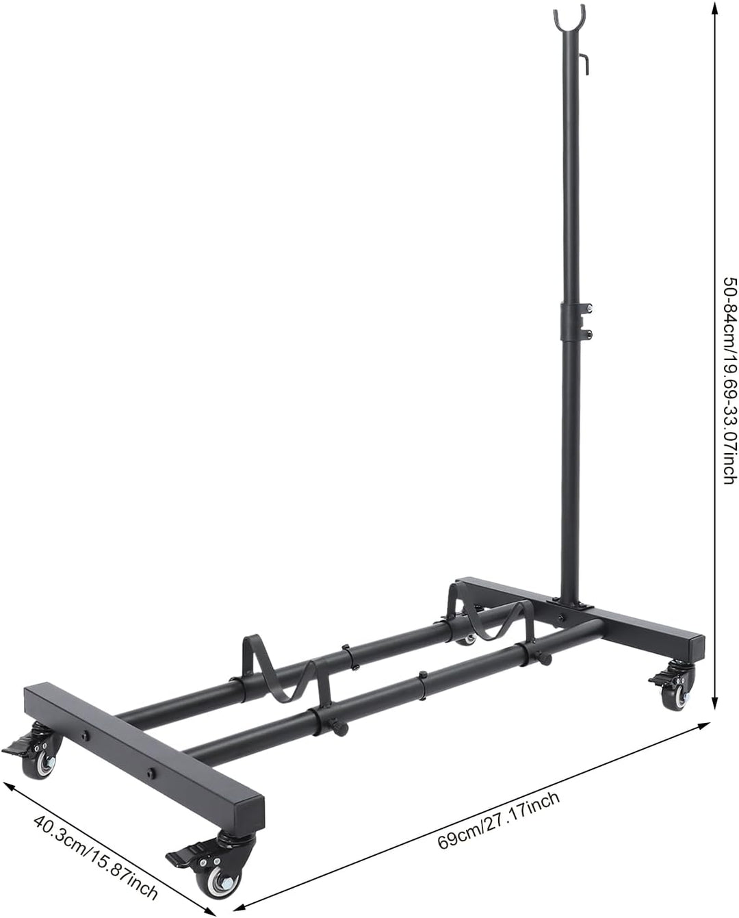 Vertikaler Fahrradständer Höhenbereich 50–84 cm bis 50kg