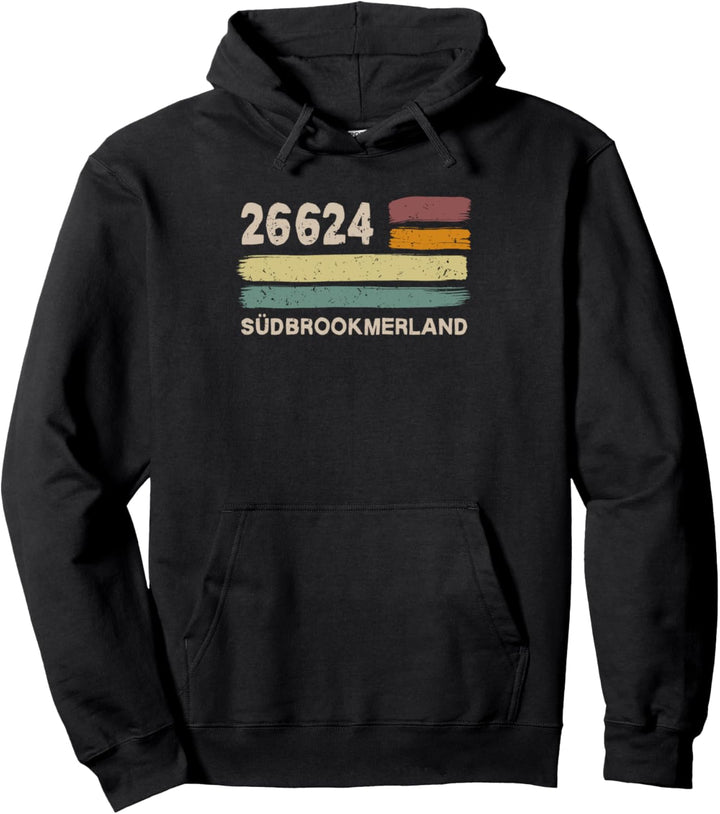 Retro 26624 Südbrookmerland Vintage Gemeinde PLZ Pullover Hoodie