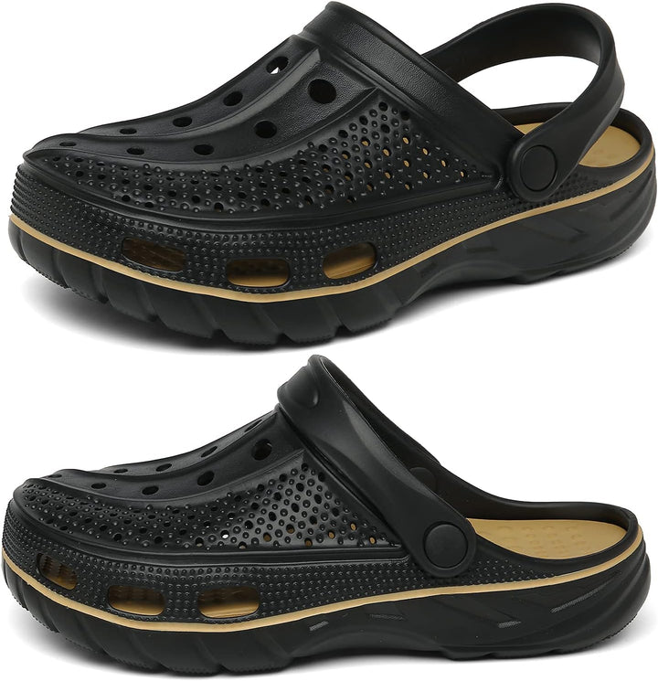 Unisex Clogs Pantoletten Sommer Hausschuhe Strand Sandalen Gartenschuhe mit Fussbett aus Weichem 36/