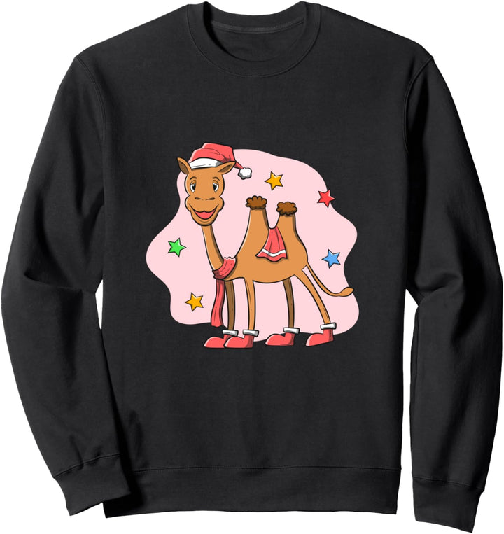 Weihnachtsbaktrisches mongolisches Kamel Sweatshirt