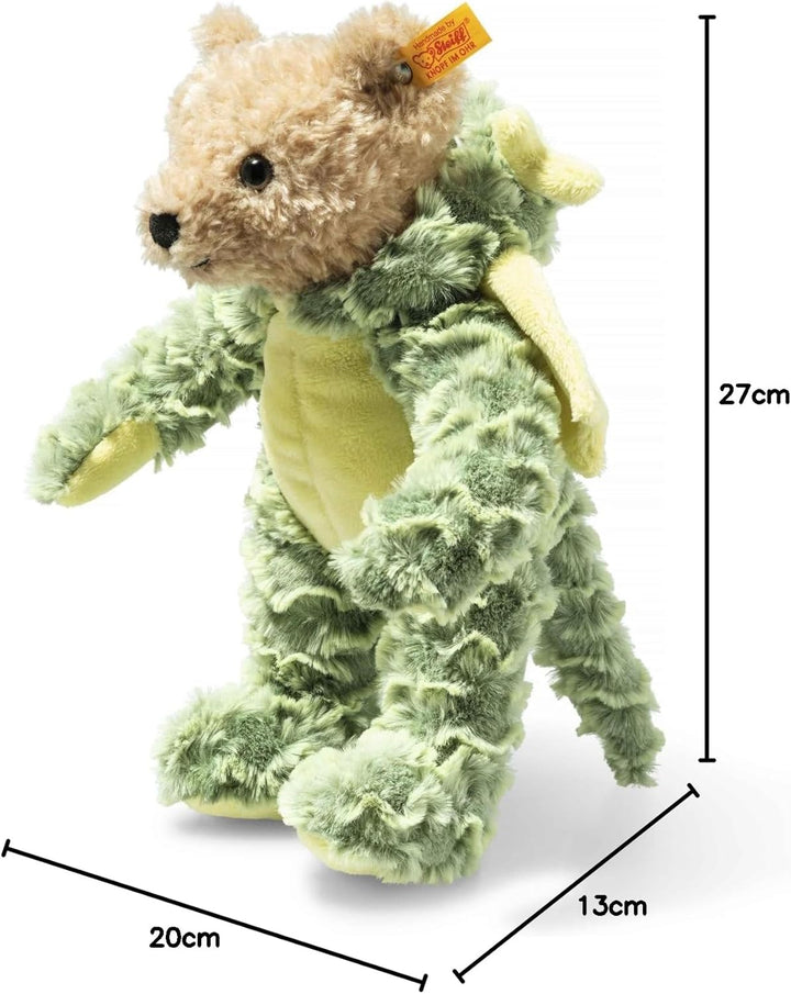 Steiff 113284 Hoodie-Teddybär Drache, Irish Green, 27cm