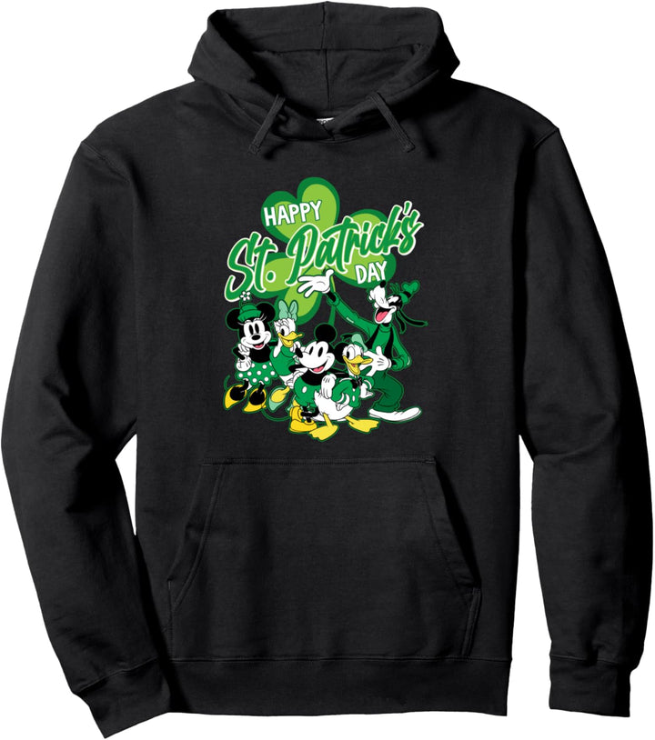 Disney Mickey Mouse & Friends Happy St. Patrick's Day Pullover Hoodie