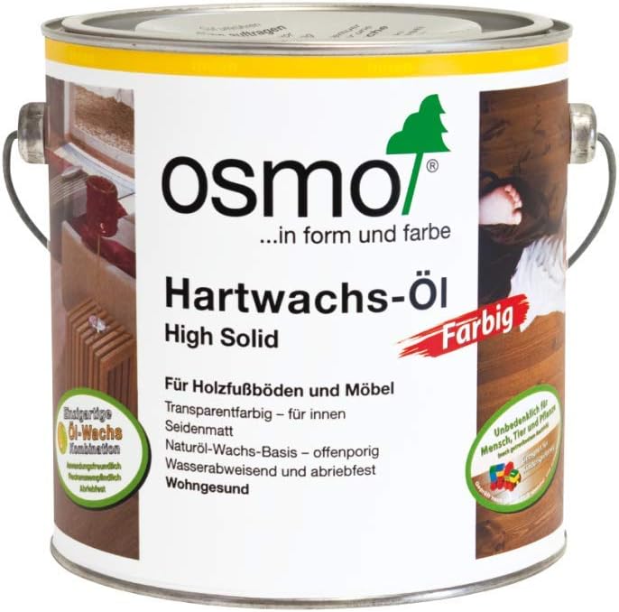 Osmo-Hartwachsöl ""Farbig"" 3075 2,500 L 3075 Schwarz, 3075 Schwarz