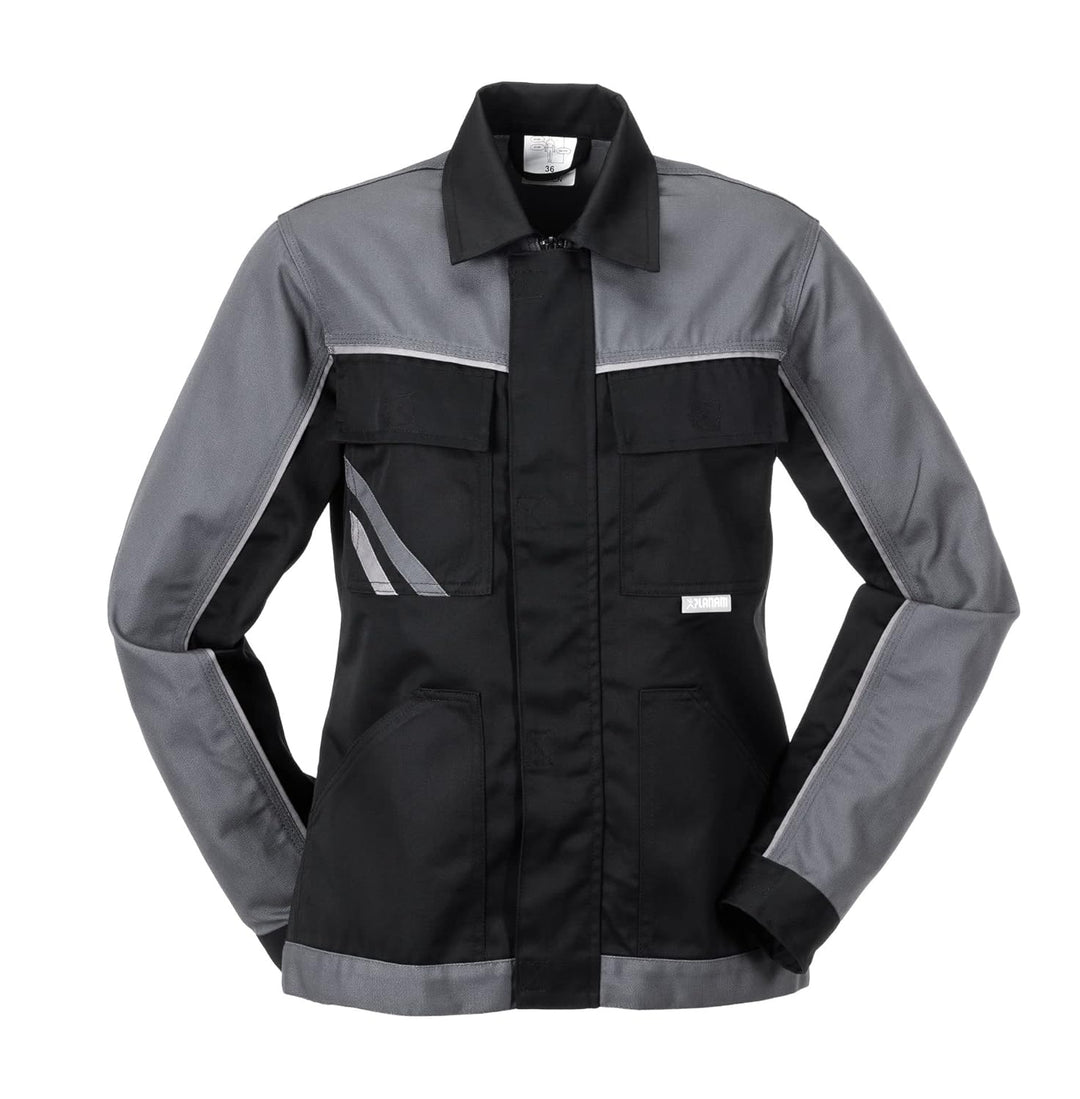Planam Highline Damen Bundjacke schwarz schiefer zink Modell 2717 Grösse 54 Schwarz/Schiefer/Zink 54