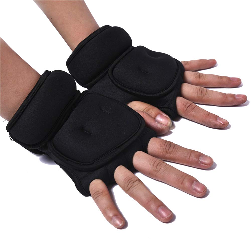 Gewichtete Handschuhe, 1 kg, Sandsack, Gewichtshandschuhe, Trainingshandschuhe mit Handgelenkstütze,