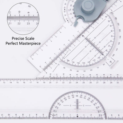 A3 Zeichenplatte, Preciva A3 Zeichenbrett DIN A3 Zeichentisch mit Zubehör 51 x 36,5 CM -