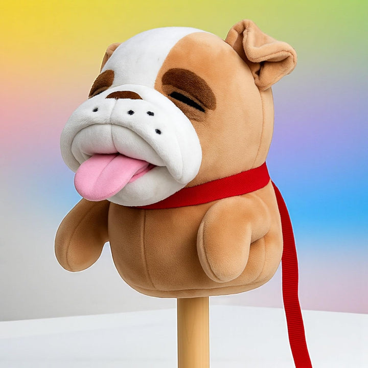 MIJOMA Hobby Horse – Steckenpferd aus weichem Plüsch – Ideal für Hobby Horsing & Rollenspiele – Hoch