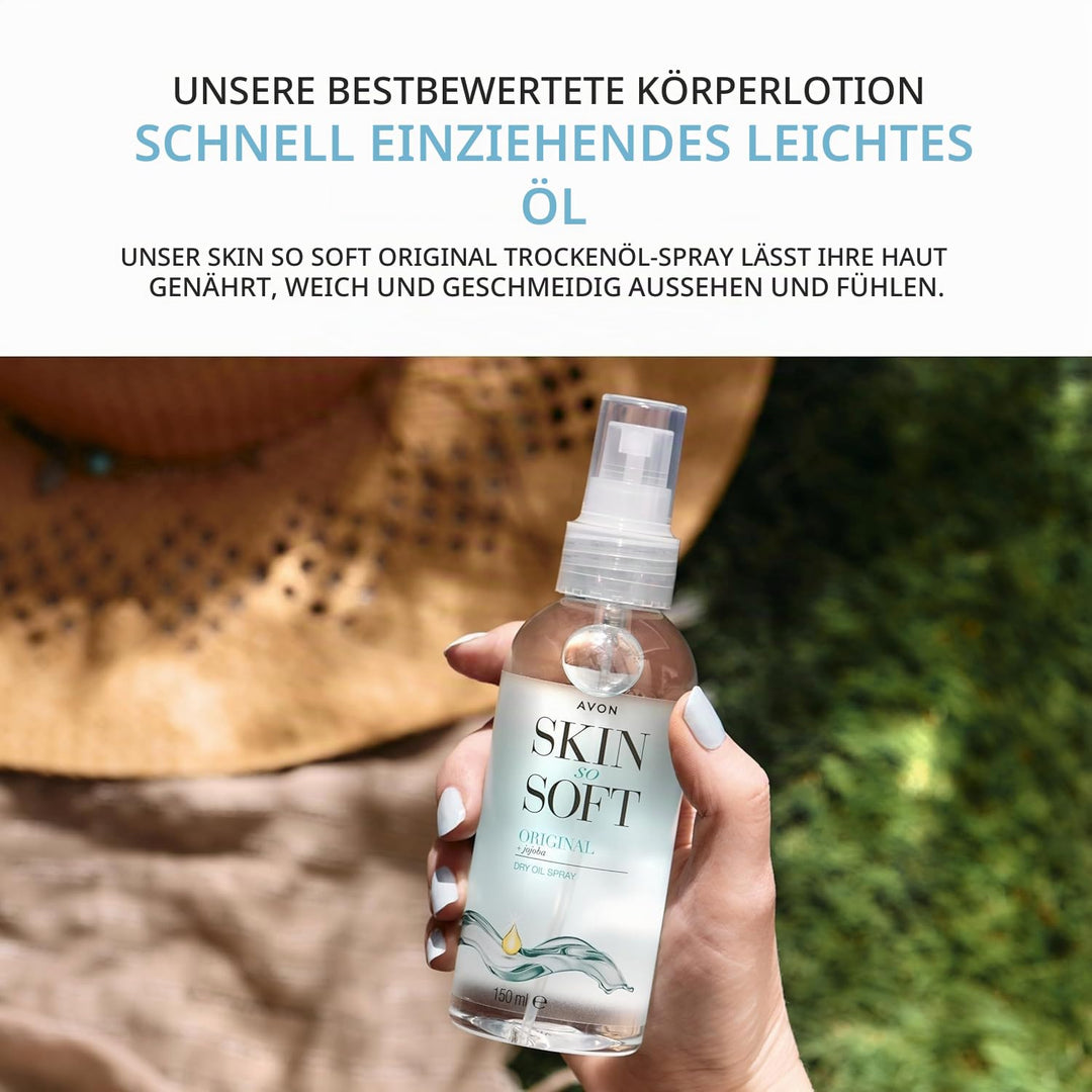 Avon Skin So Soft Original Dry Oil Spray 4 x 150ml. Modern, Modern