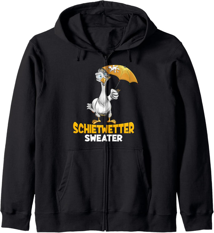 Norddeutsche Plattdeutsch Sprüche Schietwetter Sweater Kapuzenjacke