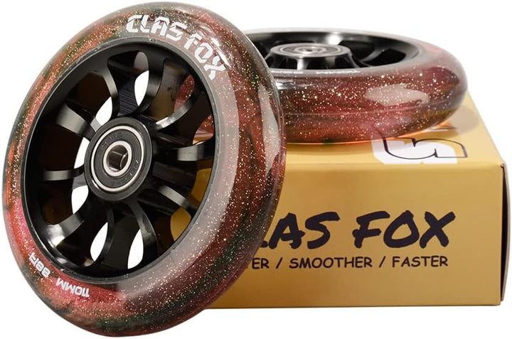 CLAS FOX Pro Stunt Scooter Rollen Roller Räder 110mm EIN Paar mit ABEC-9 Kugellager CNC Metallker (2