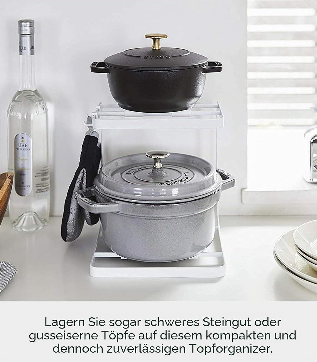Pot stand - Tower - white Weiss, Weiss