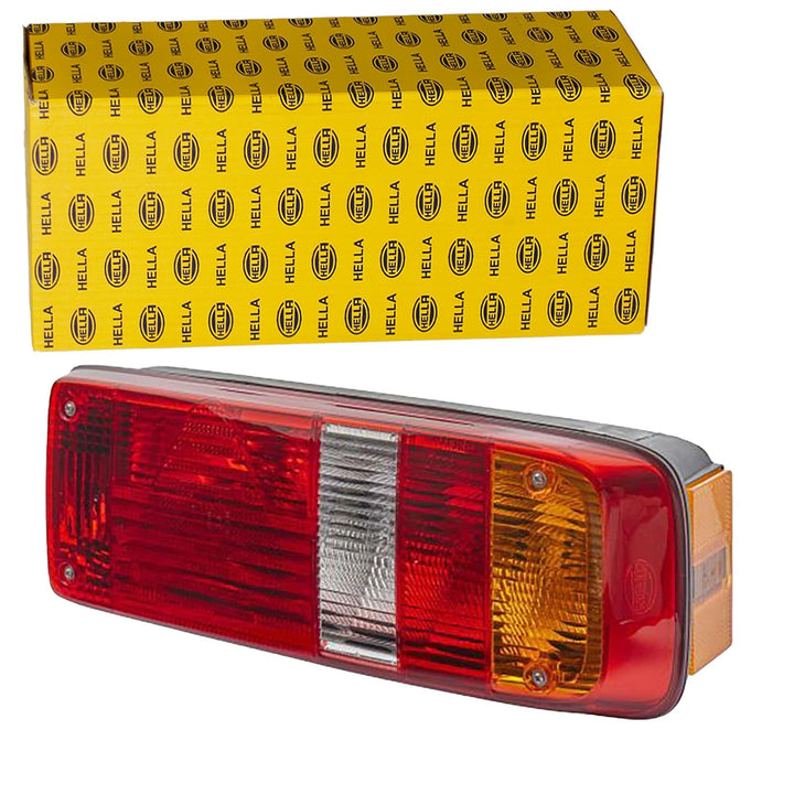 HELLA - Heckleuchte - EasyConn I - Glühlampe - 24V - Anbau/geschraubt - Lichtscheibenfarbe: mehrfarb