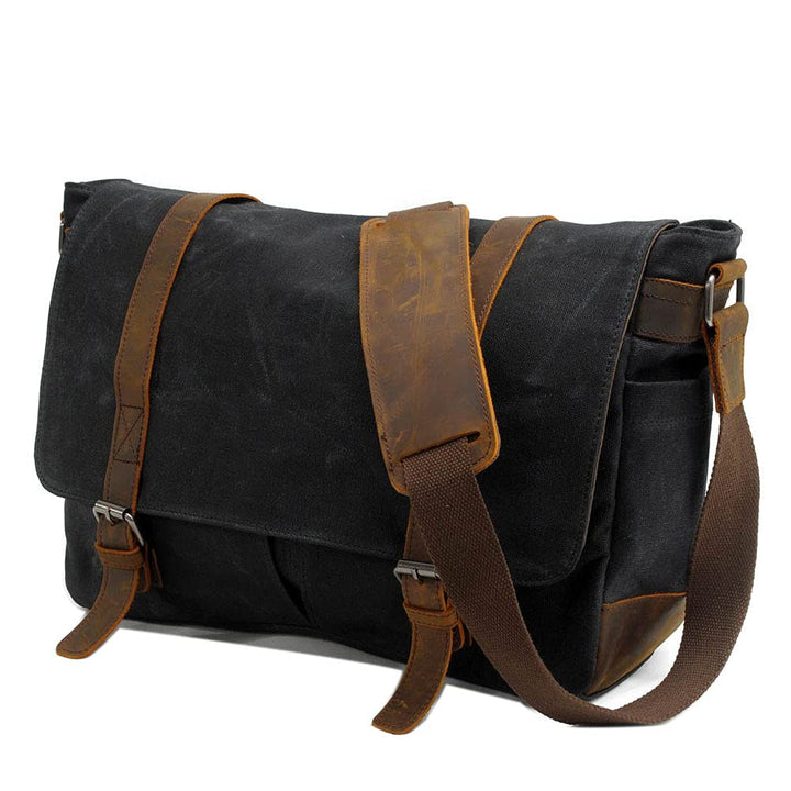 Neuleben Wasserdicht Kameratasche für DSLR Umhängetasche Vintage Gross Fototasche Canvas Leder Camer