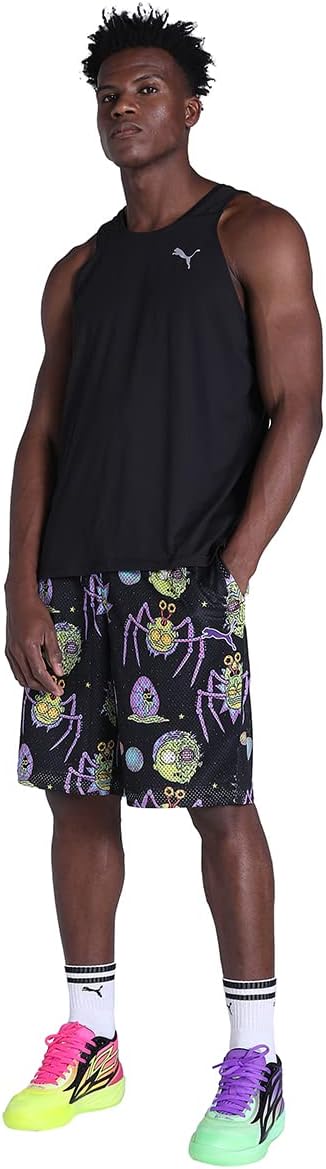 PUMA Herren x Rick and Morty Basketball-Shorts LBlack