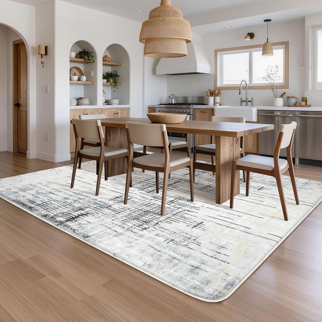 Tinyboy-hbq Teppiche Modern Designer für Wohnzimmer Kurzflor Teppich für Wohnzimmer Schlafzimmer Gra