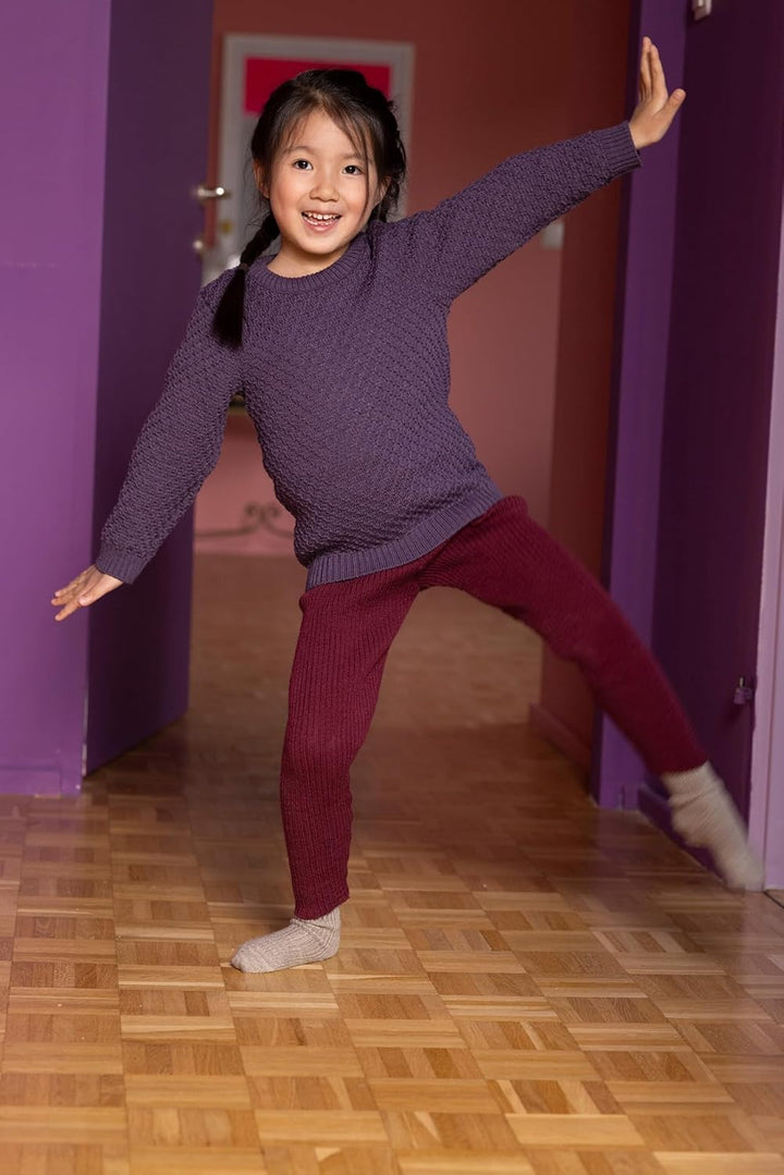 Disana Strick-Leggings, tolle Bewegungsfreiheit | 100% Bio-Merinowolle GOTS, IVN Best | Baby Kleinki