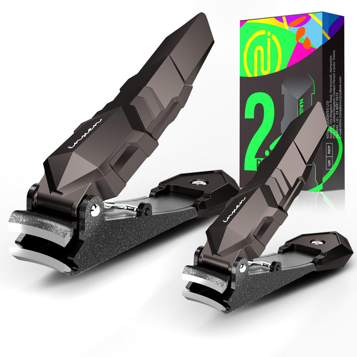 Profi Nagelknipser mit Auffangbehälter, Nagelknipser für Fingernägel und Fussnägel,Scharf Edelstahl