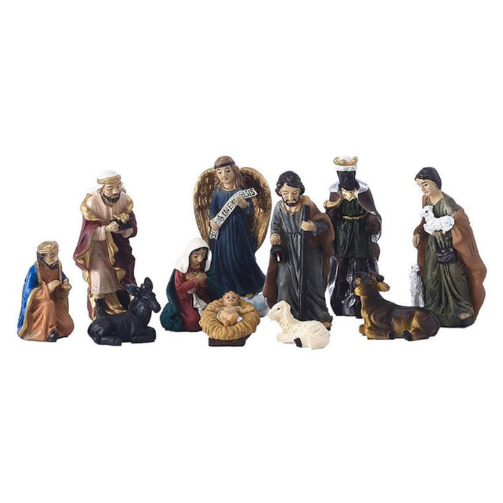 Krippen Miniaturfiguren Weihnachten Inspirierende Mini Harzornamente 12 Weihnachtsornamente