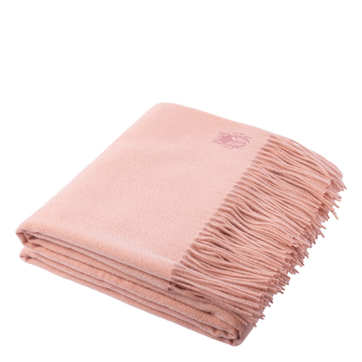 Zoeppritz Decke in der Farbe: Lachs, aus Cashmere hergestellt, Grösse: 130x180 cm, 540725-220-130x18