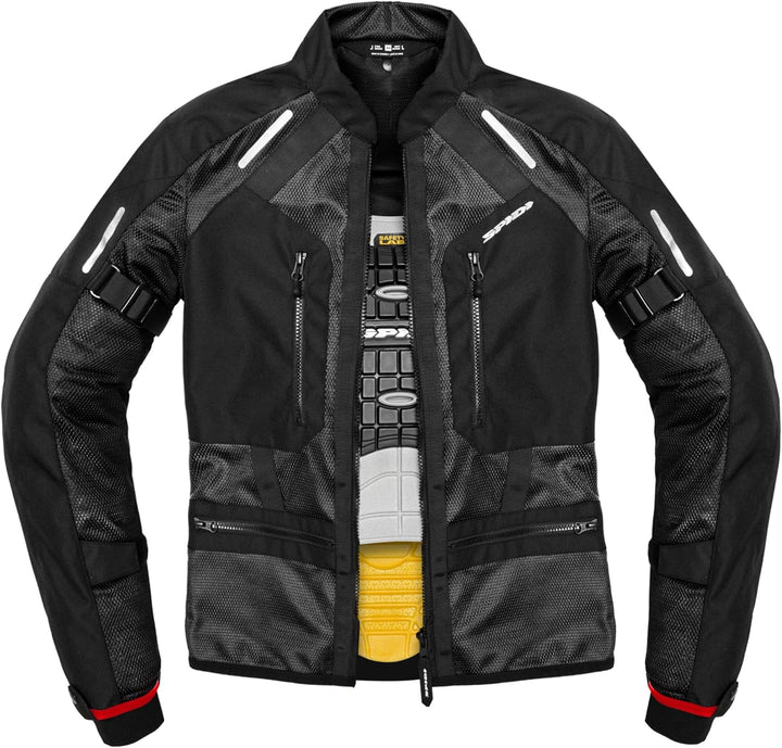 SPIDI Tech Armor Textil Motorradjacke schwarz M