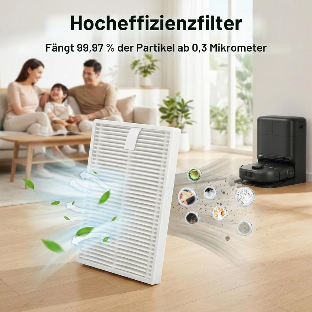C28 Zubehör Ersatz für Eufy C28 Omni Staubsauger,ZubehörSet Beinhaltet 1 Hauptbürste,1 Rollmopp,4 Se