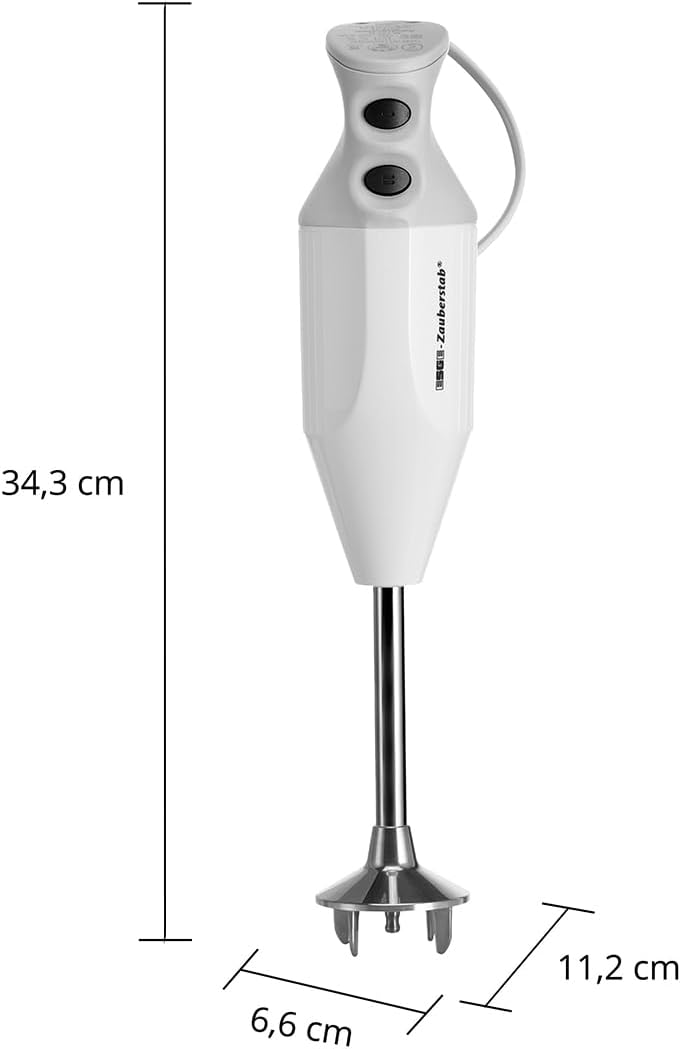 ESGE-Zauberstab 90310 M 122 S, Stabmixer weiss, mit Zubehör, 10.000 bis 16.000 U/m, Stabmixer, Pürie