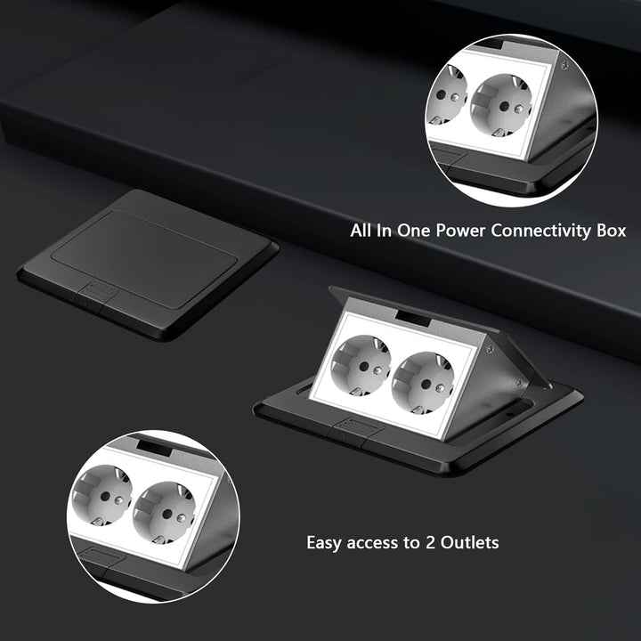 AXOTEN wasserdichte Versenkbare Steckdose Küche Versenkbare Steckdose Bodensteckdose für Boden Tisch