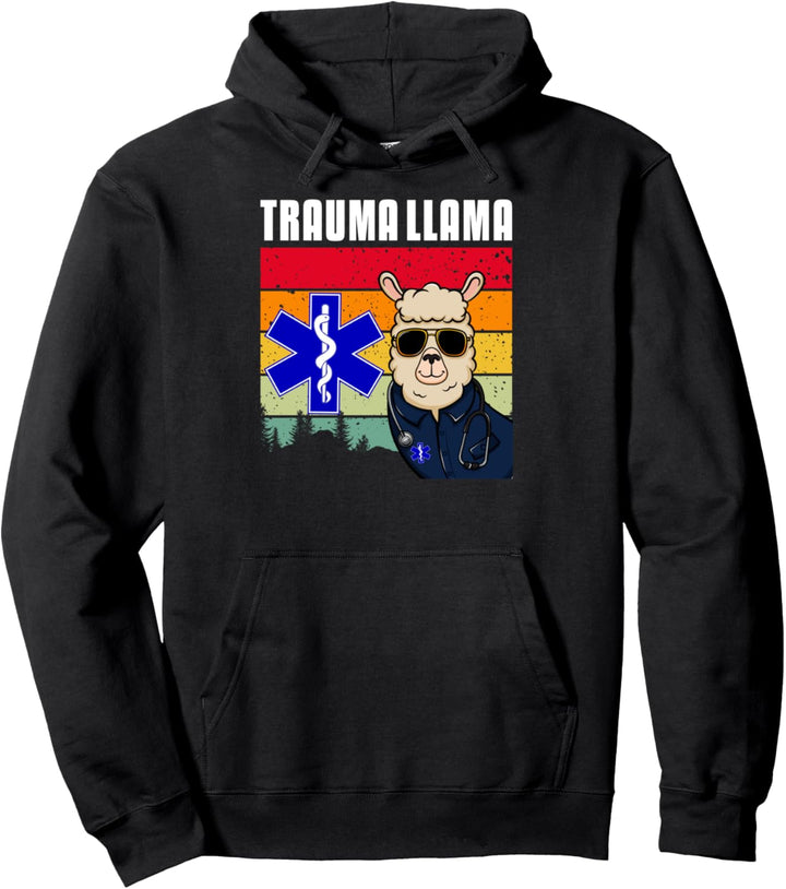 Trauma Lama Lustige EMT EMS Medic Krankenschwester Pullover Hoodie