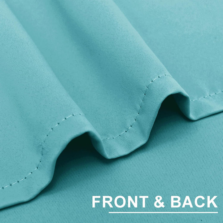 XWZO Blickdichte Vorhänge Verdunklungsvorhänge mit Ösen 2 Stücke Gardienen mit Raffhalter Lichtundur