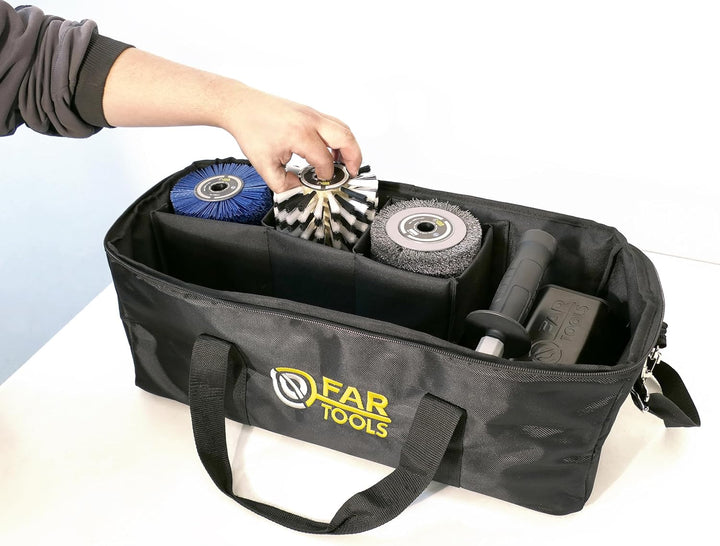 MyREXBAG - Tragetasche und Aufbewahrung, entworfen für den montierten REX120 Renovierer + 6 Bürsten