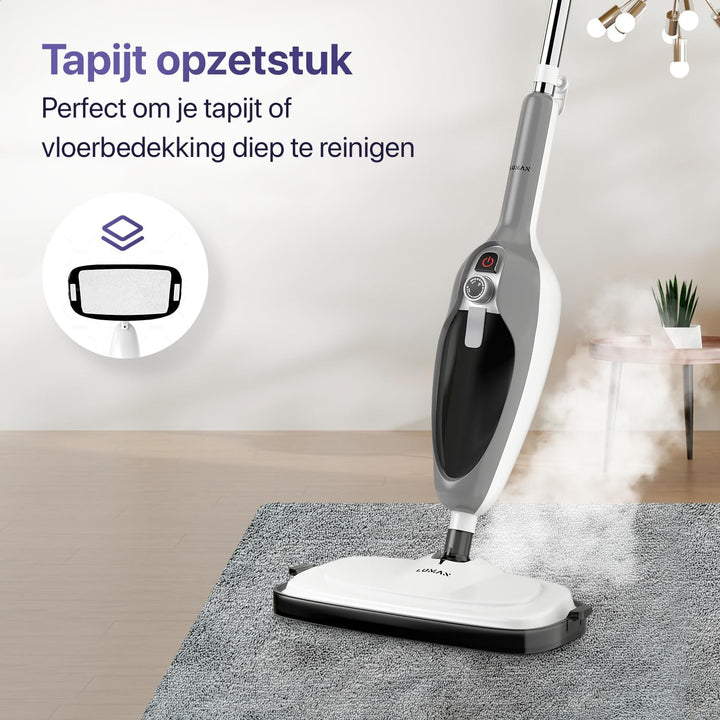 LUMAN 12 in 1 Dampfreiniger Ein Handdampfer V1 - Teppichreiniger - Fleckenreiniger - Mit anpassbarer