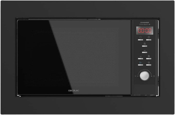 Cecotec Digitale und einbaubare Mikrowelle mit 23 Liter mit Grill GrandHeat 2350 Built-In Black. 900