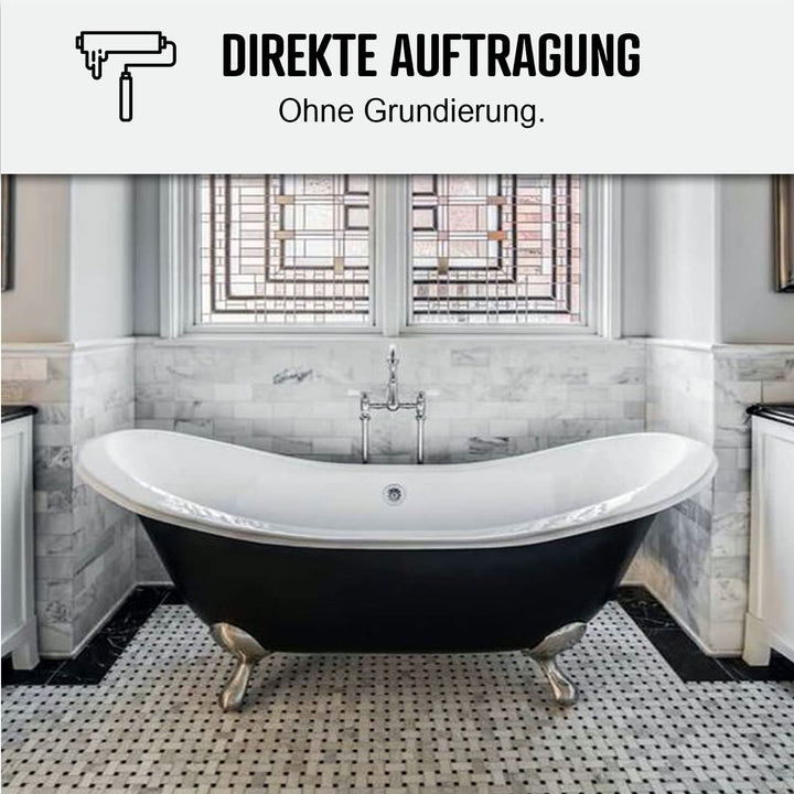 Renovierungs-Harz für Badewannen, Waschbecken, Emaille, Badezimmer - ARCAPOXY BADEWANNE RAL 1019 - B