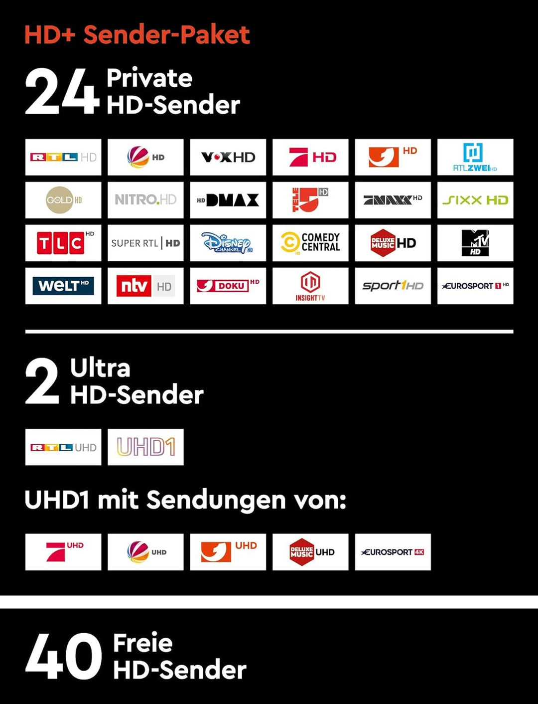 HD+ Verlängerung für 12 Monate, rot