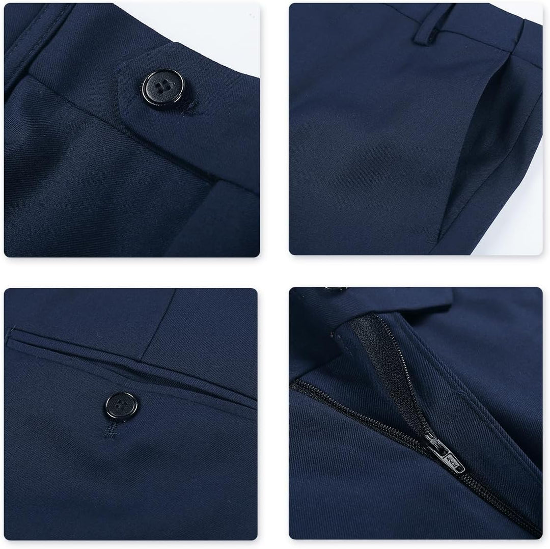 Allthemen Anzug Herren Slim Fit 3 Teilig Anzüge Modern Herrenanzug 3-Teilig Sakko Hose Weste für Bus