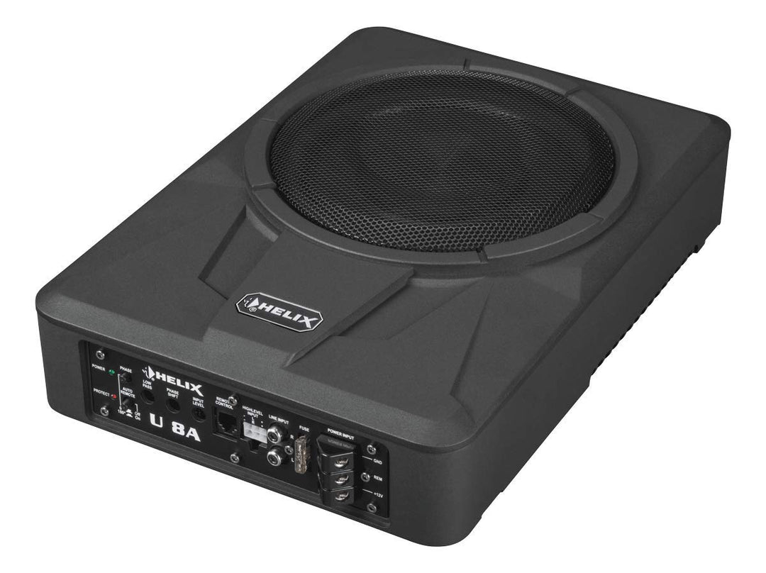 Helix U 8A - 20cm Auto Aktiv Unterbau/Untersitz/Underseat Gehäuse Subwoofer/Basskiste/Bassbox - 360