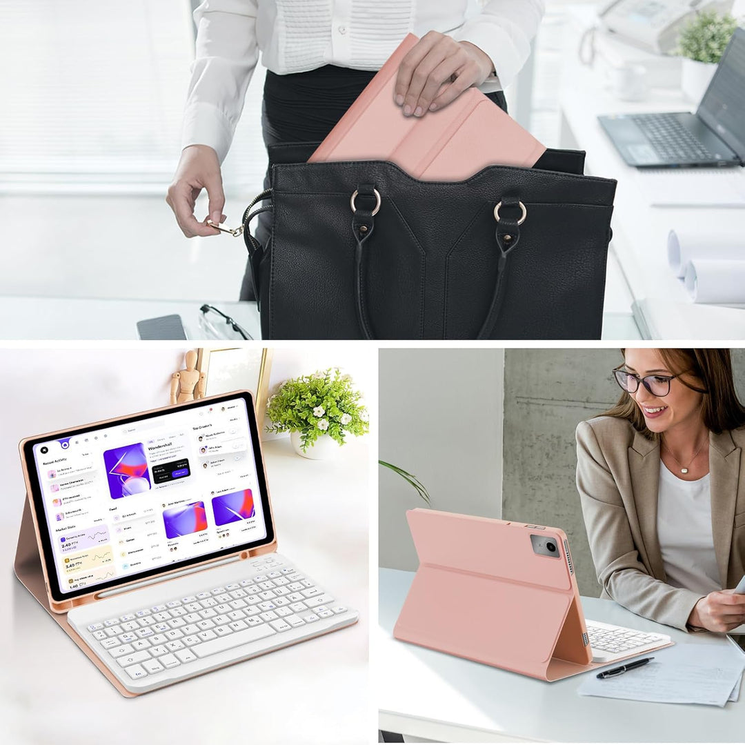WINCHKING Tastatur Hülle für Lenovo Tab M11 11 Zoll 2024, Tastatur für Lenovo Tab M11 Tablet, Magnet