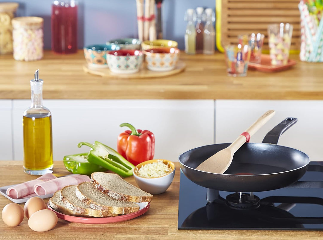 Tefal B55532 Easy Cook & Clean Schmorpfanne 24 cm | inkl. Glasdeckel | Antihaftversiegelung | sicher