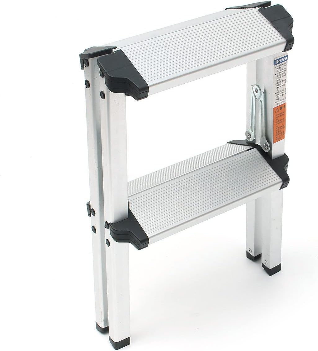 Treppe Leiter aus Aluminium, faltbar, doppelseitig, 2 Stufen