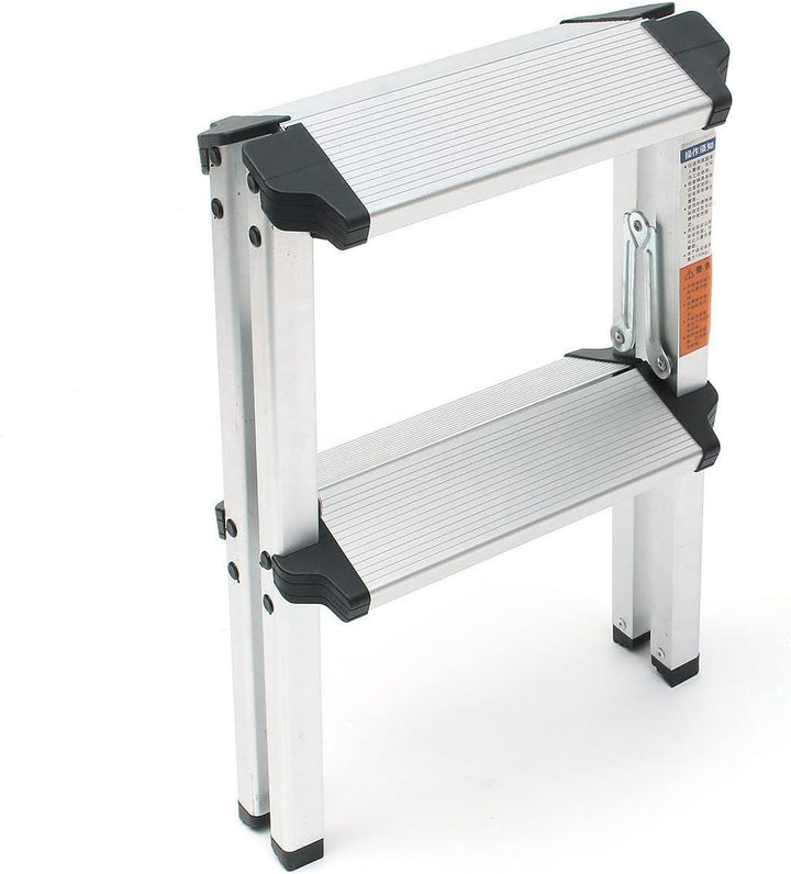 Treppe Leiter aus Aluminium, faltbar, doppelseitig, 2 Stufen