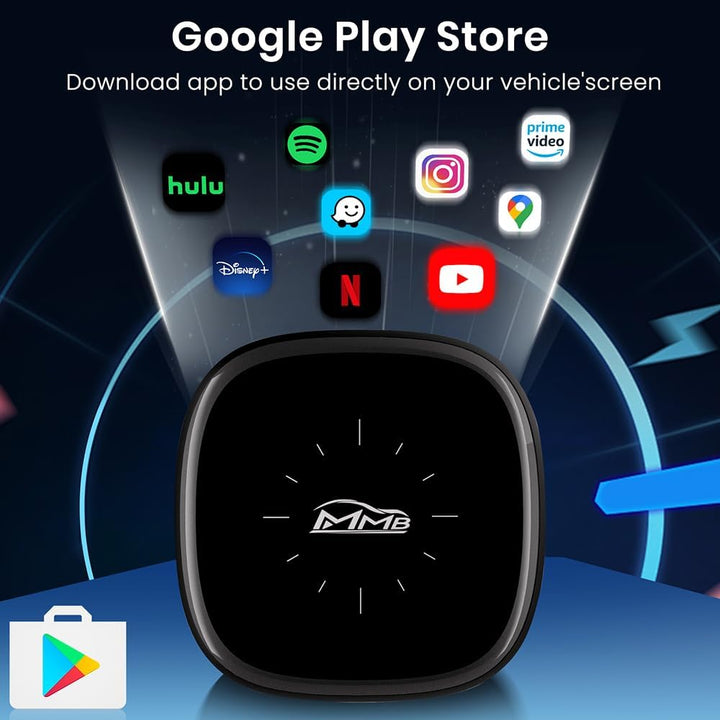 MMB Wireless CarPlay AI Box Adapter, Android 13 Q2W 6115, Q2W 6115