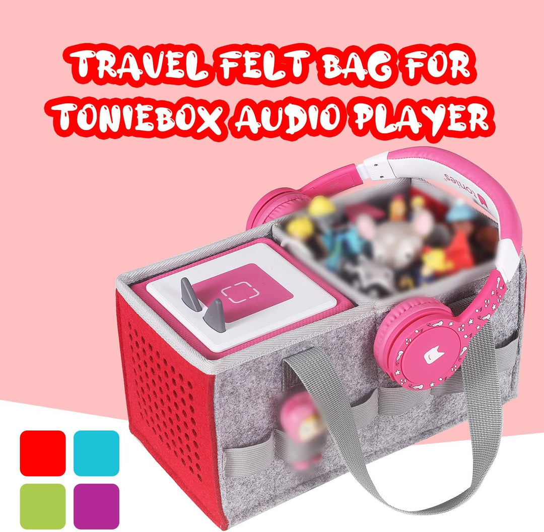 OUKNAK Tasche für Toniebox Starter Set Aufbewahrungstasche für Toniebox Figur, Home Outdoor Handtasc