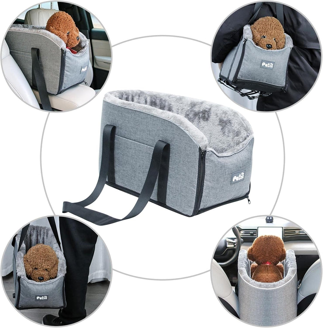 Hunde-Autositz in der Mittelkonsole, Hunde-Autositz, Katzen-Transportbox, Hund, Katzen-Sitzerhöhung,