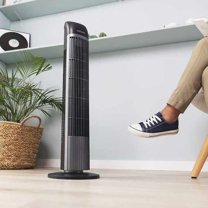Cecotec Turmventilator mit Fernbedienung und Timer EnergySilence 7050 SkyLine Control, 45 W, Höhe 33